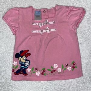 Disney baby Minnie Mouse cherry ladybug shirt sleeve tee 18m